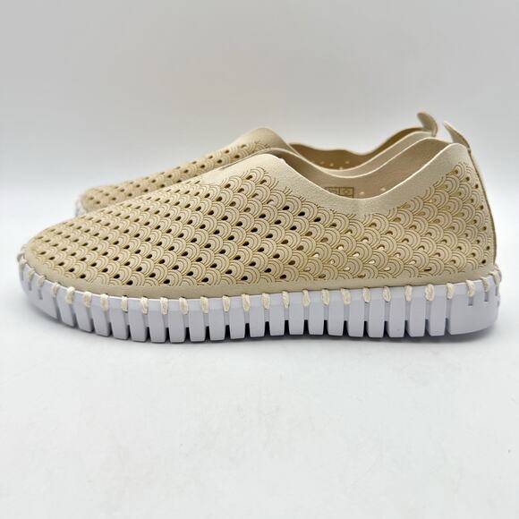 IIse Jacobsen Tulip 139 Slip-On Loafer Size US 7 EU 37 Tan Cushioned EUC - Picture 9 of 14